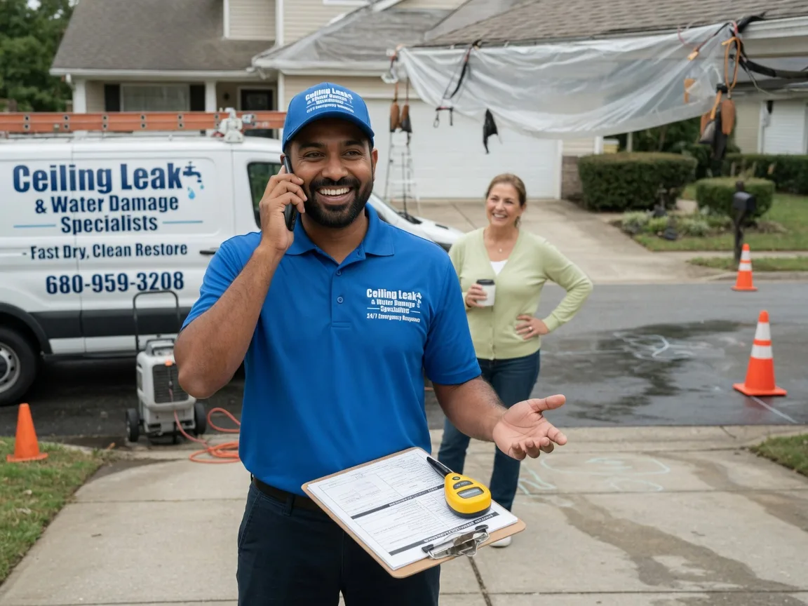 Ceiling Leak Cleanup Ipava, IL FAQs